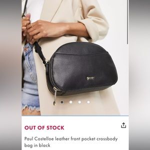 Paul Costello UK brand leather black bag